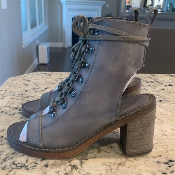 NEW $178 Free People City of Lights Heel Boots 9 - Picture 7 of 14